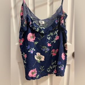 Old navy floral XL tank top